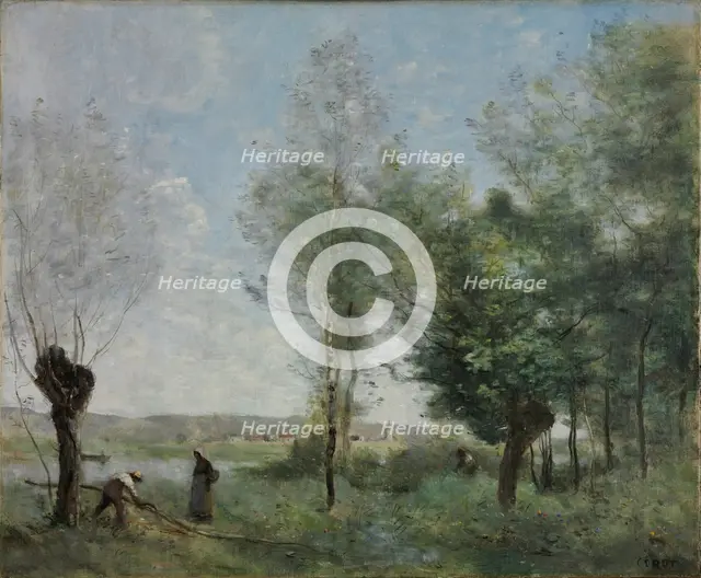 Memory of Coubron. Artist: Corot, Jean-Baptiste Camille (1796-1875)
