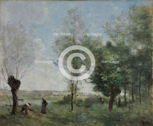 Memory of Coubron. Artist: Corot, Jean-Baptiste Camille (1796-1875)