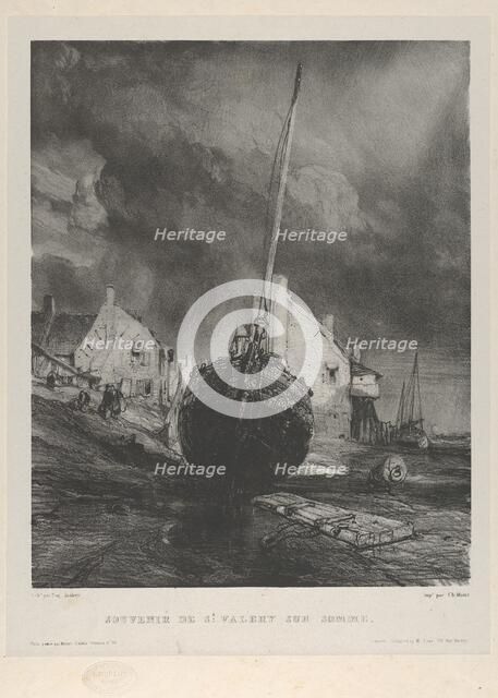 Memory of Saint-Valéry-sur-Somme, 1833. Creator: Eugene Isabey.