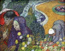 Memory of the Garden at Etten (Ladies of Arles) 1888. Artist: Vincent van Gogh