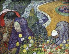 Memory of the Garden at Etten (Ladies of Arles) 1888. Artist: Vincent van Gogh
