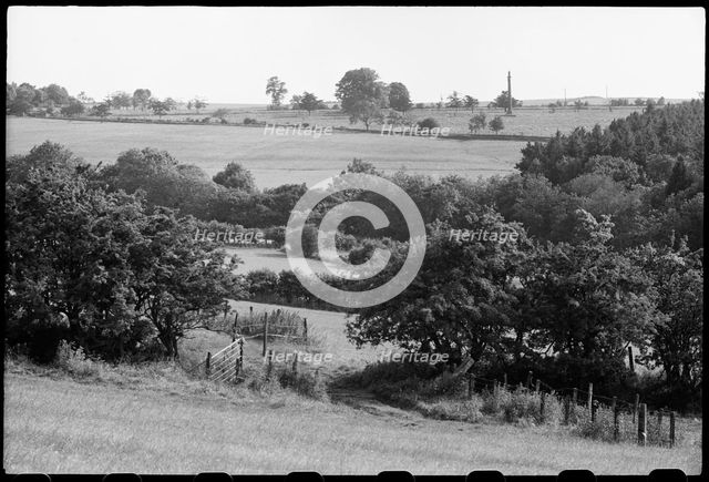Memorial column near Lemmington Hall, Edlingham, Northumberland, c1955-c1980. Creator: Ursula Clark.