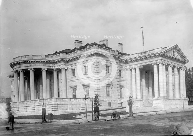 Memorial Continental Hall, National Headquarters of DAR - View of Building from The Southeast, 1912. Creator: Harris & Ewing.