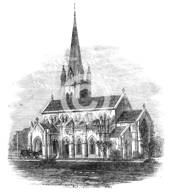 Memorial church at Futteygurh, India, 1864. Creator: Unknown.
