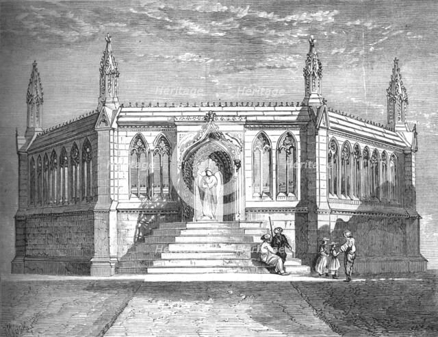 'Memorial Chapel at Cawnpore', c1880. Artist: Richard Principal Leitch.