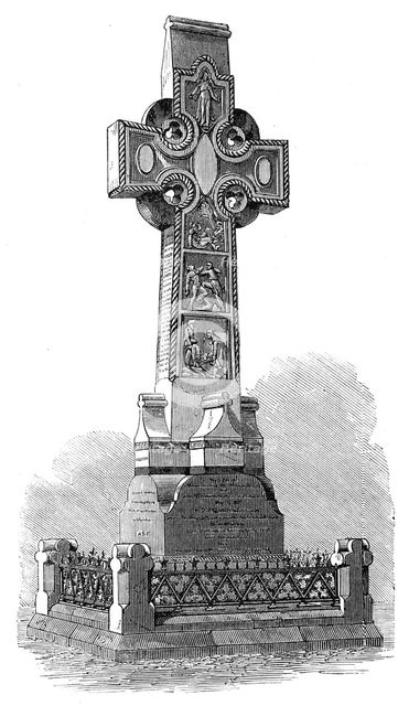 Memorial Cross of the 8th (King’s) Regiment, on the Grand Parade, Portsmouth, 1864. Creator: Unknown.