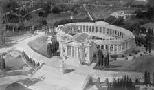 Memorial Amphitheatre, Arlington - Copy of Plan, 1916. Creator: Harris & Ewing