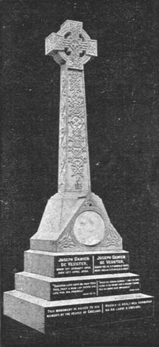 'Memorial Erected to the Late Father Damien on the Island of Molokai 1891. Creator: Walter Ingle