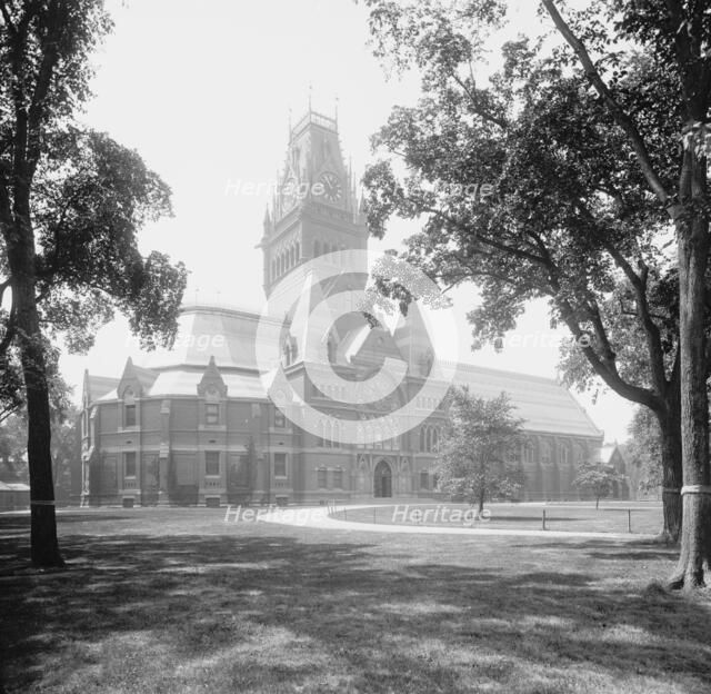 Memorial Hall, Harvard College, c1899. Creator: Unknown.