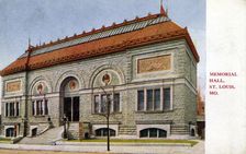 Memorial Hall, St Louis, Missouri, USA, 1910