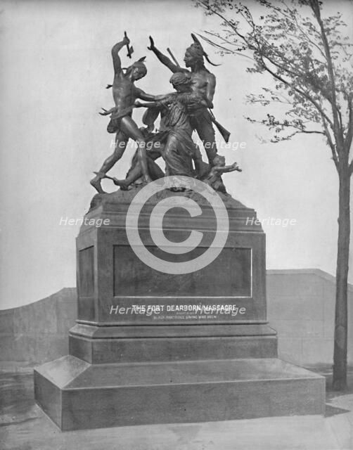'Memorial of the Fort Dearborn Massacre', c1897. Creator: Unknown.