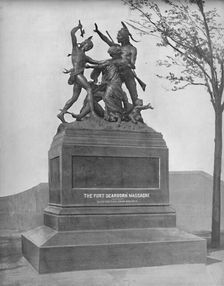Memorial of the Fort Dearborn Massacre c1897. Creator: Unknown