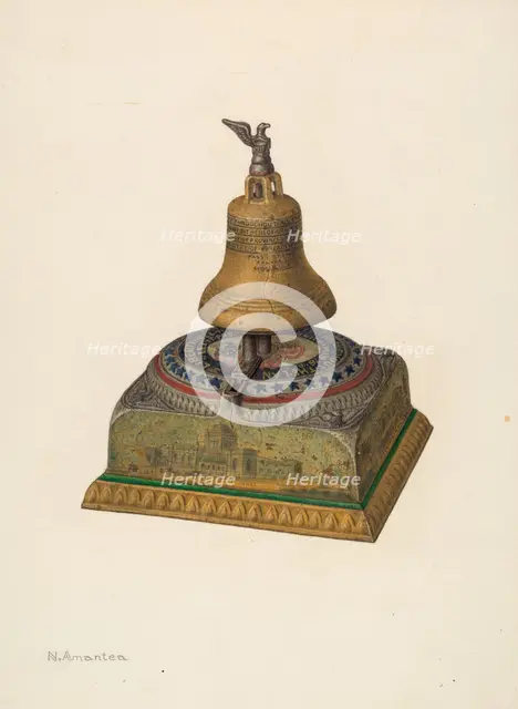 Memorial Money Bank, c. 1940. Creator: Nicholas Amantea.