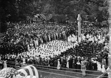 Memorial Service, Cathedral of Sts. Peter And Paul, Washington National Cathedral, 1913. Creator: Harris & Ewing