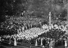 Memorial Service, Cathedral of Sts. Peter And Paul, Washington National Cathedral, 1913. Creator: Harris & Ewing