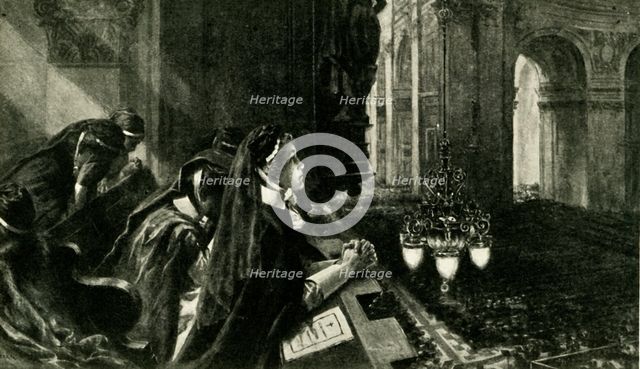 Memorial service for Edith Cavell, St. Paul's Cathedral, London, 29 October 1915, (c1920). Creator: Unknown.