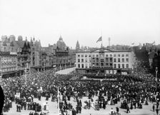 Memorial Service for Queen Victoria, Nottingham, Nottinghamshire, 1901. Creator: Unknown