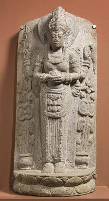Memorial Statue of a Deified Queen, 14th century. Creator: Unknown