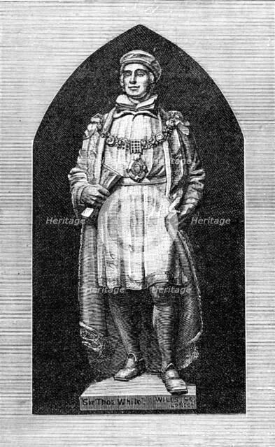 Memorial statue of Sir T. White at Coventry, 1883. Creator: Unknown.