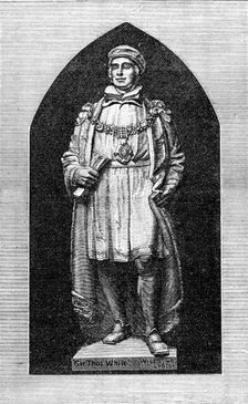 Memorial statue of Sir T. White at Coventry, 1883. Creator: Unknown