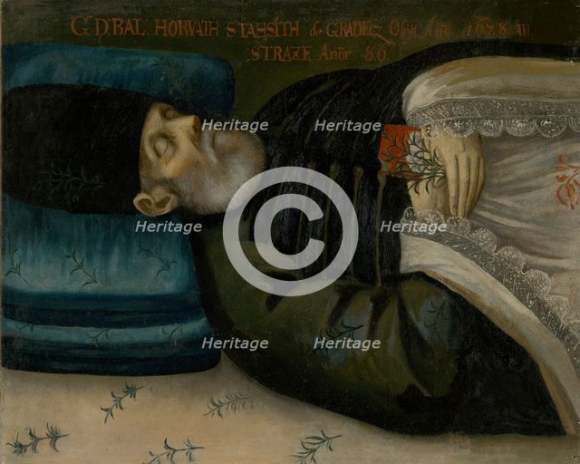 Memorial Portrait of G. O. Balthazar Horváth-Stancic, 1678. Creator: Unknown.