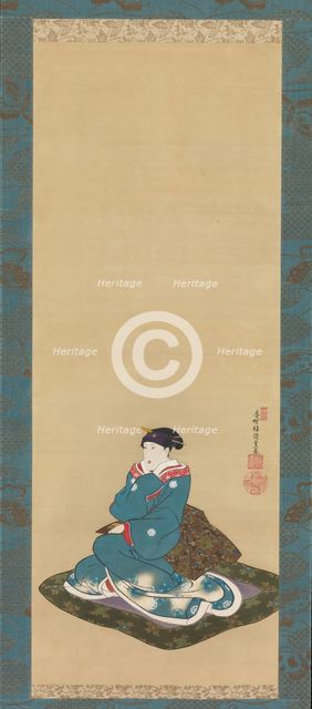 Memorial Portrait of Iwai Hanshiro VI, 1836. Creator: Utagawa Kunisada.