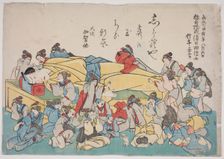Memorial Portrait of the Actor Ichikawa Danjuro VIII, 1854. Creator: Utagawa School