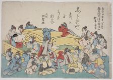 Memorial Portrait of the Actor Ichikawa Danjuro VIII, 1854. Creator: Utagawa School