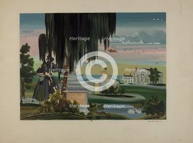 Memorial Painting, c. 1937. Creator: James Vail.
