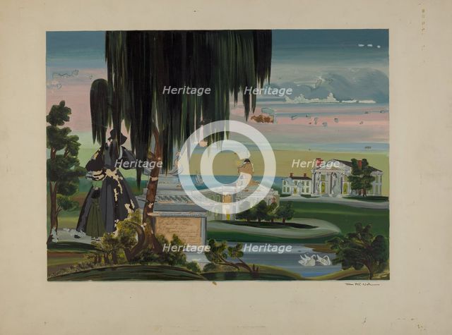 Memorial Painting, c. 1937. Creator: James Vail.