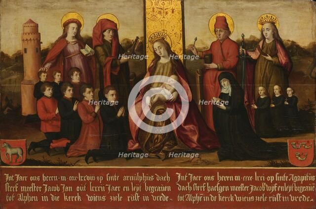 Memorial Panel for Jacob Jan van Assendelft  and his Wife Haesgen van Outshoorn, after c.1500. Creator: Anon.