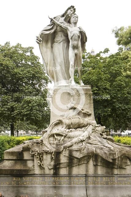 Memorial Place Jean Jacobs, Brussels, Belgium, 1906), c2014-2017. Artist: Alan John Ainsworth.
