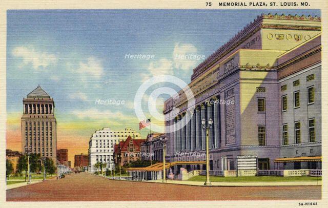 Memorial Plaza, St Louis, Missouri, USA, 1935. Artist: Unknown