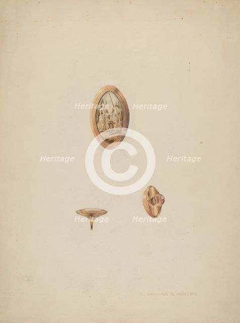 Memorial Ring, c. 1937. Creator: Lillian Hunter.