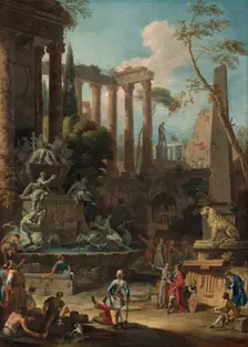 Memorial to Admiral Sir Clowdisley Shovell, 1725. Creators: Sebastiano Ricci, Marco Ricci