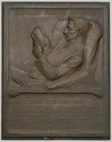 Memorial Tablet to the Late E. F. Andrews, 1917. Creator: Richard Edwin Brooks