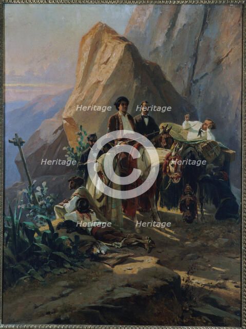 Memories of a trip from Paris to Cadiz made, in 1846, by Alexandre Dumas and his friends, c1855. Creator: Pierre Francois Eugene Giraud.