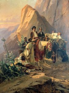 Memories of the trip from Paris to Cadiz - Alexandre Dumas (Pere) in Spain 1830. Artist: Pierre Francois Eugene Giraud