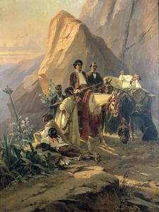 Memories of the trip from Paris to Cadiz - Alexandre Dumas (Pere) in Spain 1830. Artist: Pierre Francois Eugene Giraud
