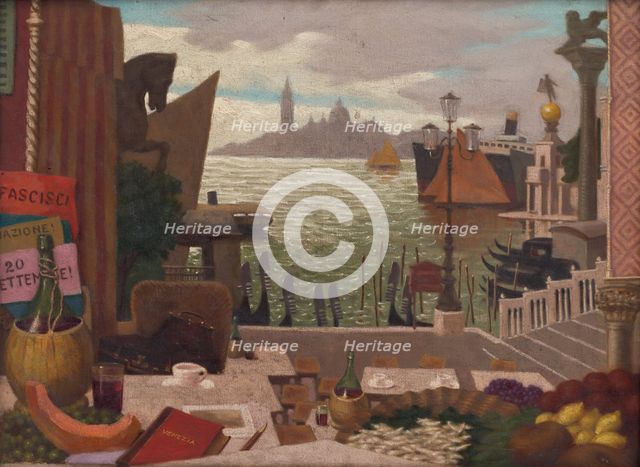 Memories of Venice, 1921. Creator: Milan Thomka Mitrovsky.