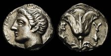 Memnon of Rhodes. Drachma, ca 350 BC. Creator: Numismatic, Ancient Coins