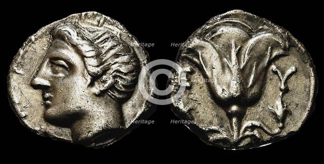 Memnon of Rhodes. Drachma, ca 350 BC. Creator: Numismatic, Ancient Coins  .