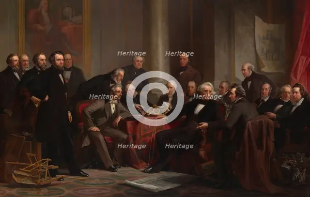 Men of Progress, 1862. Creator: Christian Schussele.