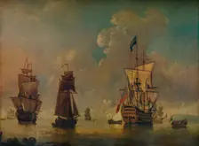 Men of War c1720. Artist: Peter Monamy