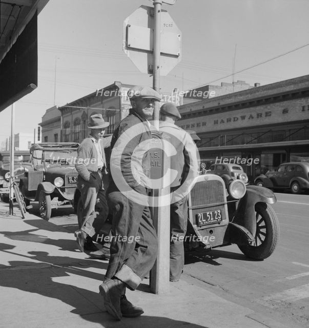 Men on "Skid Row", Modesto, California, 1937. Creator: Dorothea Lange.