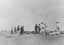 Men at a rifle range, 20th century