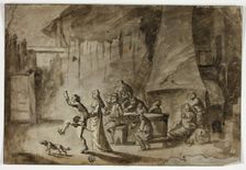 Men and Women in Tavern, n.d. Creator: Unknown