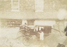 Men By Carriage in Street, 1850s. Creator: Unknown