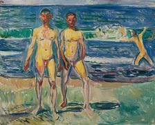 Men by the sea, 1908. Creator: Edvard Munch