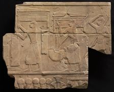 Men Bearing Tomb Equipment, 667-647 BC. Creator: Unknown